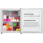 Devanti 48L Portable Mini Bar Fridge White BF-48L-WH