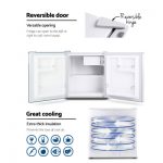 Devanti 48L Portable Mini Bar Fridge White BF-48L-WH
