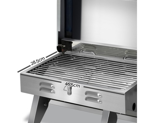 Grillz Portable Gas BBQ Grill Heater PGB-1B-HP-SS-A