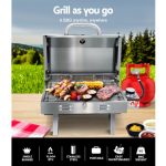 Grillz Portable Gas BBQ Grill Heater PGB-1B-HP-SS-A