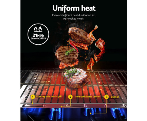Grillz Portable 2 Burner Gas BBQ PGB-2B-SS