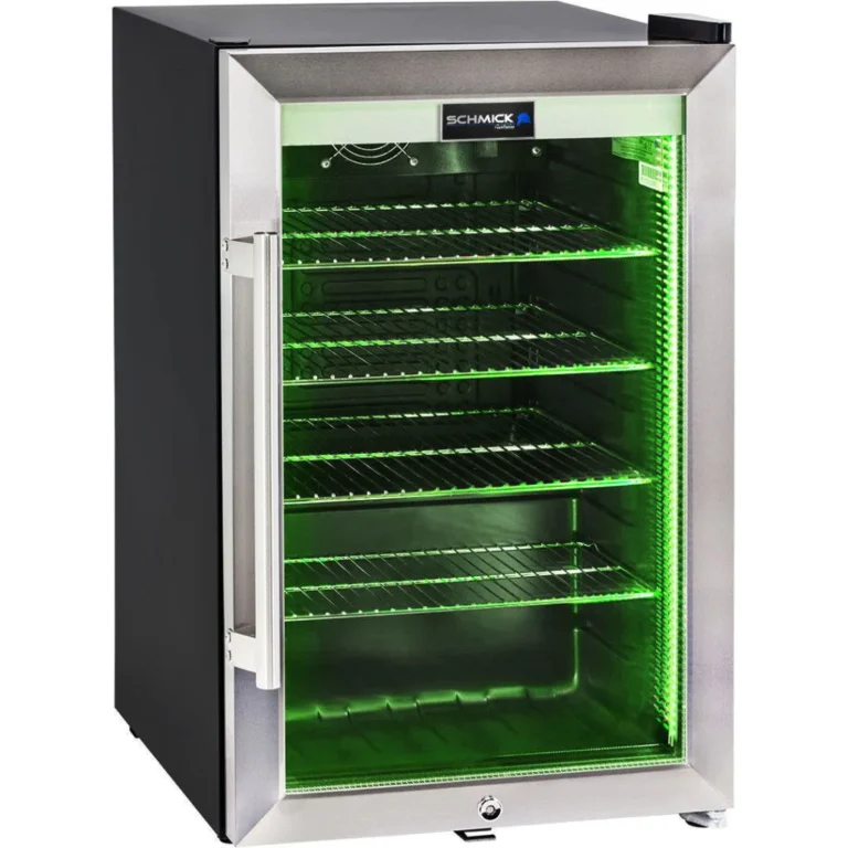 Schmick 70L Double Glazed Glass Door Bar Fridge HUS-SC70-SS