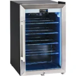 Schmick 70L Double Glazed Glass Door Bar Fridge HUS-SC70-SS
