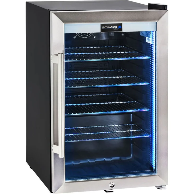 Schmick 70L Double Glazed Glass Door Bar Fridge HUS-SC70-SS