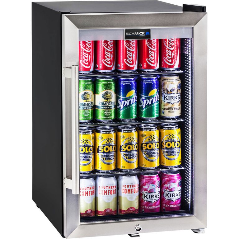 Schmick 70L Double Glazed Glass Door Bar Fridge HUS-SC70-SS