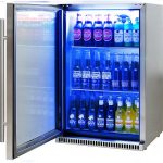 Schmick 118L Stainless Steel Bar Fridge With Heated Glass and Triple Glazing SK118L-SS