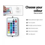 Artiss 200cm TV Cabinet Entertainment Unit Stand RGB LED Gloss White FURNI-L-LED-GS-TV200-WH-AB