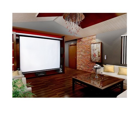 120" Electric Motorised Projector Screen TV + Remote V63-686914