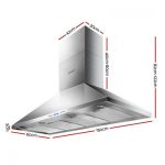 Devanti 1500mm Commercial BBQ Rangehood - Silver RH-BBQ-1500