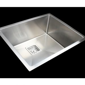 550x455mm Handmade 1.5mm Stainless Steel Undermount / Topmount Kitchen Sink with Square Waste V63-817893