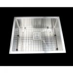 550x455mm Handmade 1.5mm Stainless Steel Undermount / Topmount Kitchen Sink with Square Waste V63-817893