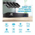 UL-Tech 1080P 4 Channel HDMI CCTV Security Camera with 1TB Hard Drive CCTV-4C-4B-BK-T