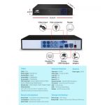 UL-Tech 1080P 4 Channel HDMI CCTV Security Camera with 1TB Hard Drive CCTV-4C-4B-BK-T