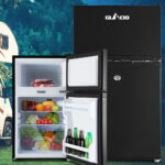 Glacio 90L Portable Fridge Bar Freezer Cooler Upright 12V/24V/240V Caravan Car PFN-F-90-D-BK