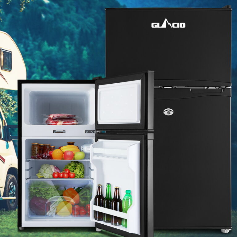 Glacio 90L Portable Fridge Bar Freezer Cooler Upright 12V/24V/240V Caravan Car PFN-F-90-D-BK