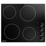 Devanti 60cm Ceramic Electric Cooktop 4 Zone Knobs Control CCT-B-4B-4Z-KNOB-BK
