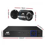 UL Tech 1080P 8 Channel HDMI CCTV Security Camera with 1TB Hard Drive CCTV-8C-4B-BK-T