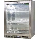 Rhino 129L Stainless Steel 1 Heated Glass Door Bar Fridge With Left Hinged SG1L-HD