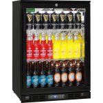 Rhino SG1R-B 129L Black Commercial Glass Door Bar Fridge Energy Efficient