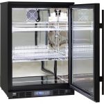 Rhino SG1R-B 129L Black Commercial Glass Door Bar Fridge Energy Efficient
