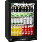 Rhino SG1R-B 129L Black Commercial Glass Door Bar Fridge Energy Efficient