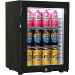 Schmick SK40-B Glass Door Mini Bar Accommodation Fridge Quiet Running With Shallow Depth