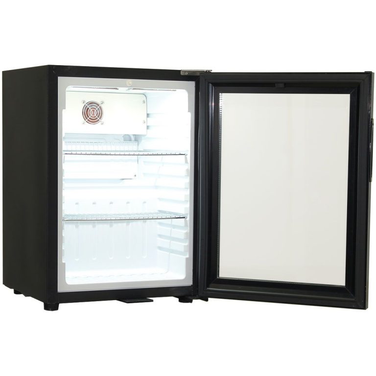 Schmick SK40-B Glass Door Mini Bar Accommodation Fridge Quiet Running With Shallow Depth