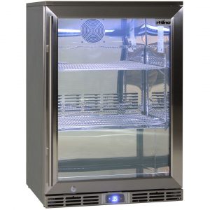Rhino 129L Glass Door Alfresco Bar Fridge with LOW E Glass GSP1H-840-SS