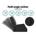 Gardeon Recliner Chair Sun lounge Setting Outdoor Furniture Patio Wicker Sofa ODF-RCL-RW-CHOTM-BK