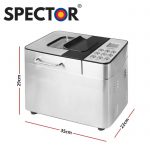 Spector Bread Maker Machine Non Stick Mixer Paddle Kneading Blade Baker Stainless Steel BM2001-SL