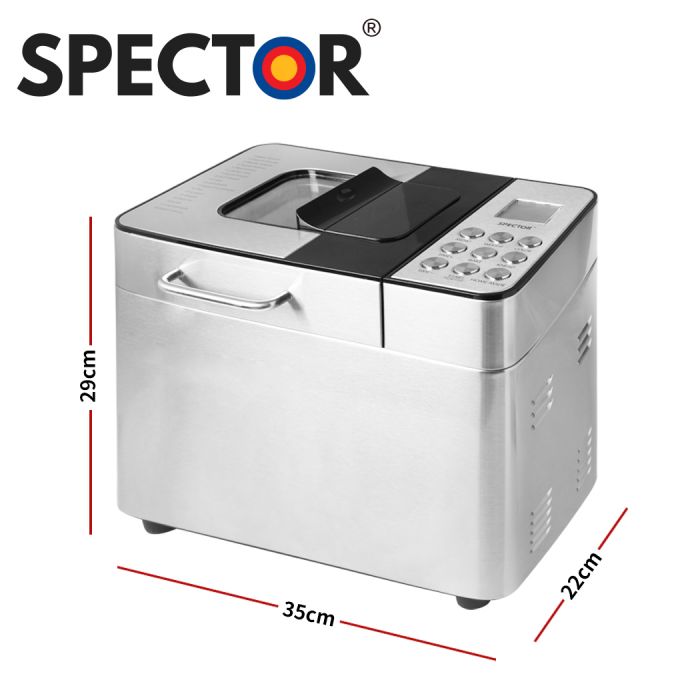 Spector Bread Maker Machine Non Stick Mixer Paddle Kneading Blade Baker Stainless Steel BM2001-SL
