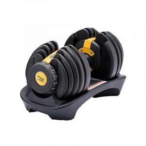 24KG Powertrain Adjustable Home Gym Dumbbell - Gold dmb-bf1-024-1-gd