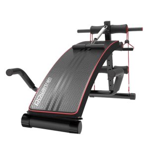 PowerTrain Inclined Sit up bench with Resistance bands wbd-103
