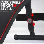 PowerTrain Inclined Sit up bench with Resistance bands wbd-103