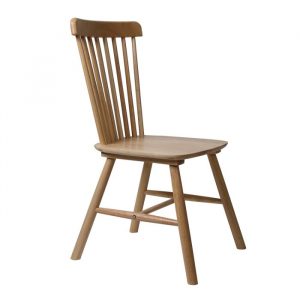 Set of 2 Dining Chairs Side Chair Replica Kitchen Wood Furniture Oak CH1035-2-OA