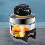 17L Turbo Convection Oven Halogen Cooker Low Fat Electric Air Fryer Black FR1006-BK
