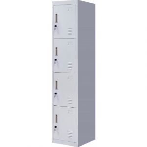 4-Door Vertical Locker for Office Gym Shed School Home Storage V63-832501