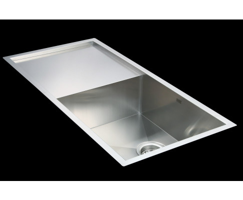 960x450mm Handmade Stainless Steel Undermount / Topmount Kitchen Sink with Waste V63-770045