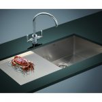 960x450mm Handmade Stainless Steel Undermount / Topmount Kitchen Sink with Waste V63-770045