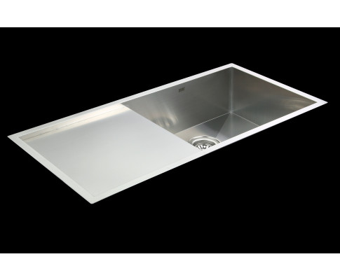960x450mm Handmade Stainless Steel Undermount / Topmount Kitchen Sink with Waste V63-770045