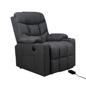 Levede Recliner Chair Electric Lift Chairs Armchair Lounge Fabric Sofa USB Charge OF1022-GY