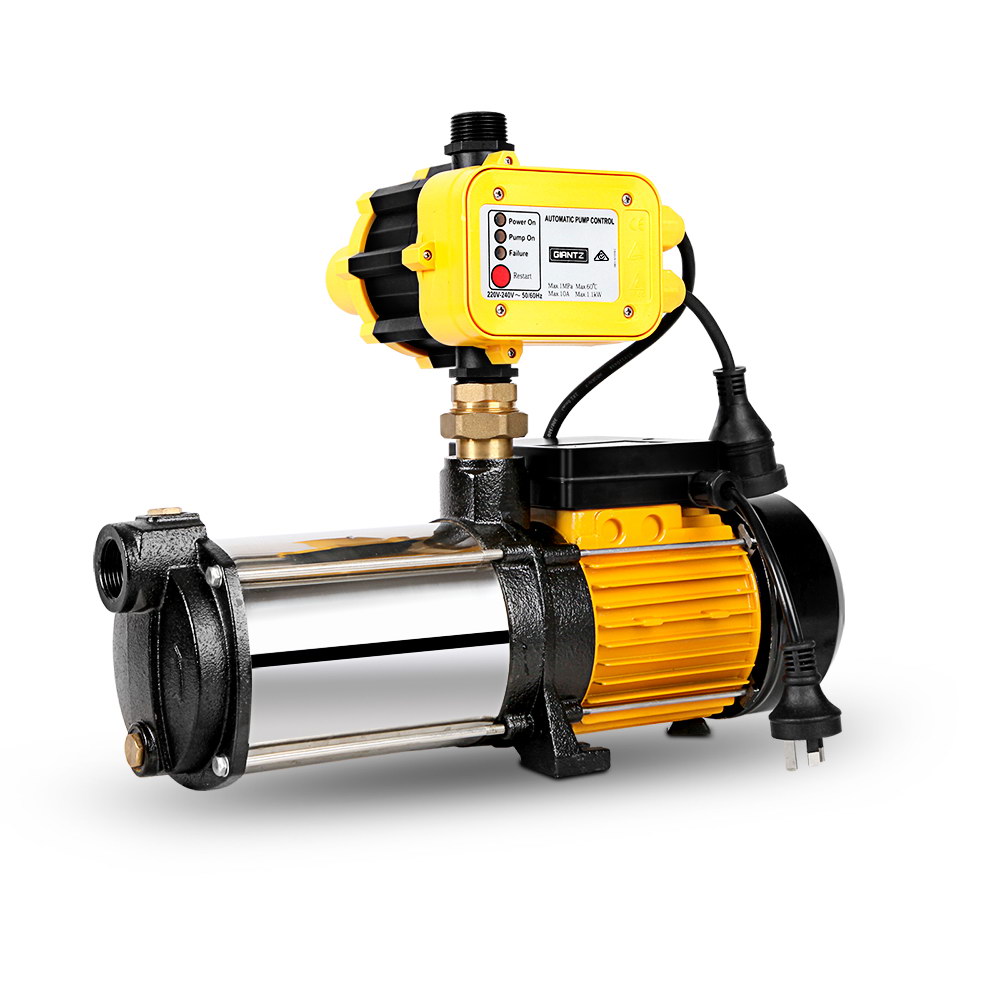 Giantz Garden Water Pump High Pressure 2500W 5-Stage Tank Irrigation Yellow PUMP-ST5-25-OG-YEL