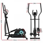 Everfit Exercise Bike Elliptical Cross Trainer Bicycle Home Gym Fitness Machine EB-F-MB-02-BK