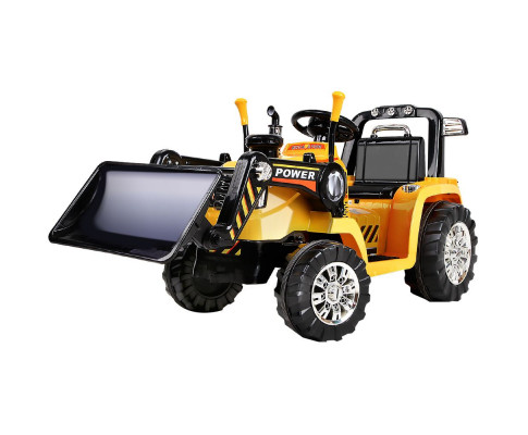 Rigo Kids Electric Ride On Car Bulldozer Digger Loader Remote 6V Yellow RCAR-BULLDOZER-YL
