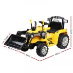 Rigo Kids Ride On Bulldozer Digger Electric Car Yellow RCAR-BULLDOZER-YL