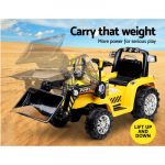 Rigo Kids Ride On Bulldozer Digger Electric Car Yellow RCAR-BULLDOZER-YL