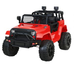 Rigo Kids Electric Ride on Car Jeep Toy Cars Remote 12V Red RCAR-JEP-4WS-RD