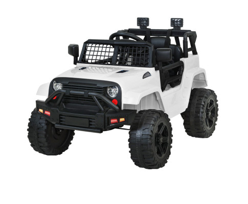 Rigo Kids Electric Ride on Car Jeep Toy Cars Remote 12V White RCAR-JEP-4WS-WH