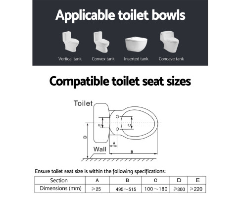 Bidet Electric Toilet Seat Cover Electronic Seats Paper Saving Auto Smart Wash BIDET-C-ELEC-3616
