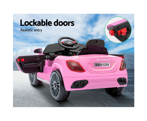 Rigo Kids Ride On Car Battery Electric Toy Remote Control Pink Cars Dual Motor RCAR-MASRT-S-PK